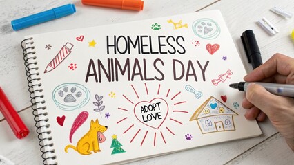 Homeless Animals Day Celebration with Adoption Message