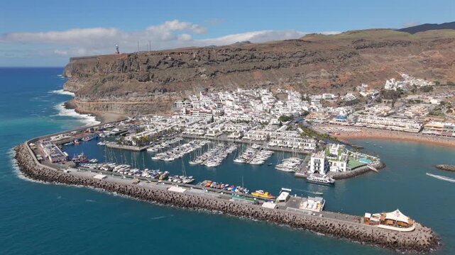 Fly with me across the Puerto de Mogan