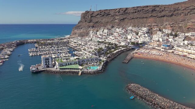 Fly with me across the Puerto de Mogan
