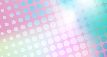 Luminous Rhythm, Transparent Dots on a Blue Canvas