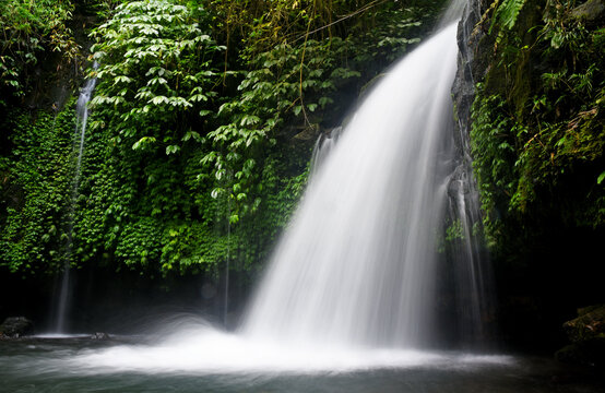 YEH HOO Waterfall, at Tabanan regency of Bali Indonesia, with stunning forest vibes