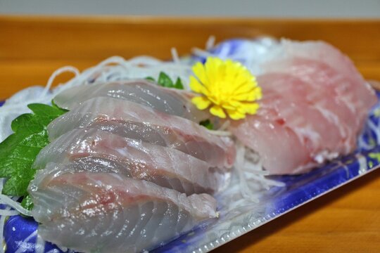 Mebaru (rockfish) sashimi purchased at a supermarket in Tokyo, Japan