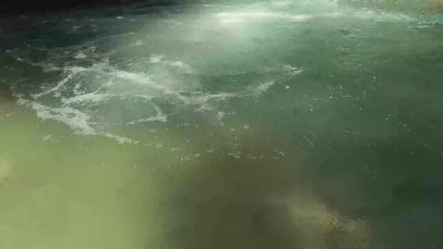 flowing water stream creek in tropical forest