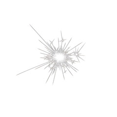 A white explosion of light on a transparent background