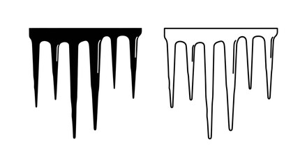 Dripping paint design vector art, modern abstract dripping paint illustration Vector