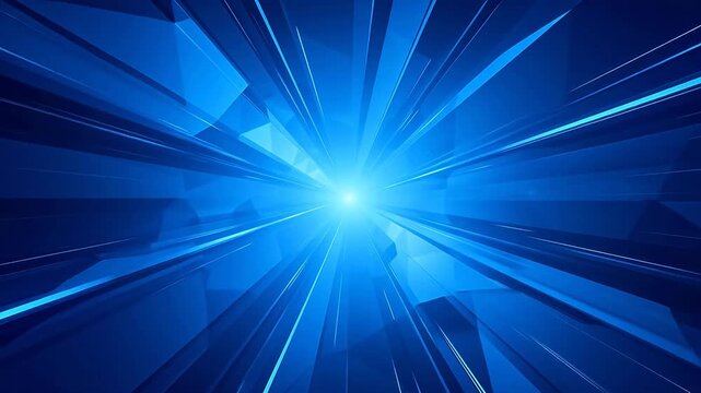 Blue geometric abstract design