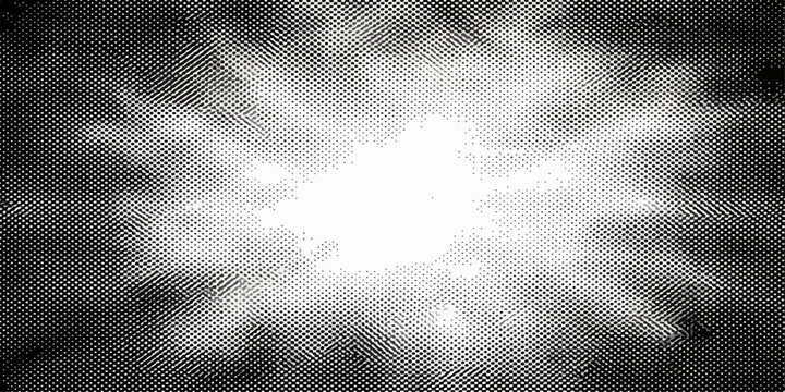 An abstract grunge background featuring paper textures and dramatic sun rays breaking through a dark storm cloudscape with mist and smoke