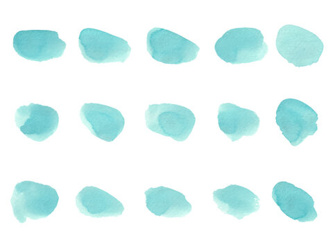 Abstract watercolor texture, isolated on white background. Watercolor brush strokes	
