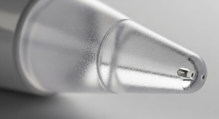 Close-up of Pipette Tip with Liquid.