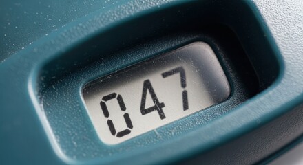 Close-up of a Parking Meter Display.
