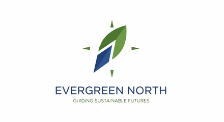 Obraz premium Evergreen North Company Logo Design Element.