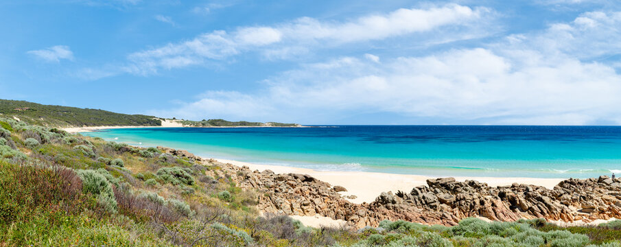 Summertime view along Indijup Beach Yallingup