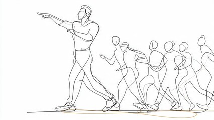 Guided Workout: Fitness coach leading session in training studio
