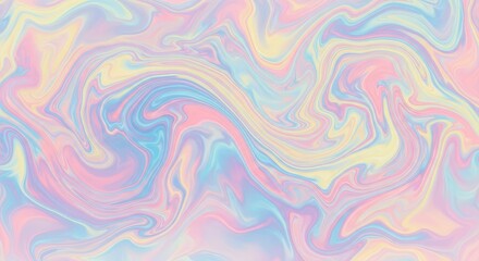 Fototapeta premium Abstract Swirls of Pastel Colors - A Dreamy Background.