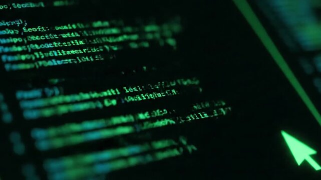 Glitching System Override An intense, flickering terminal display with red or yellow accents, indicating high activity or a system under stress, with subtle glitch effects.
