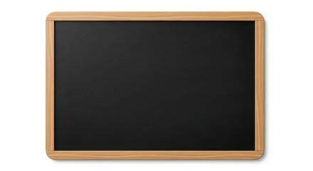 Blackboard with wooden frame in classic style with soft natural lighting for education