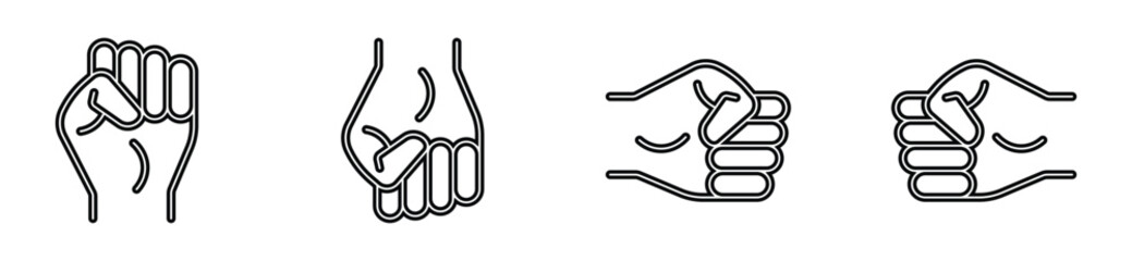 Classic Rock Paper Scissors Hand Signs