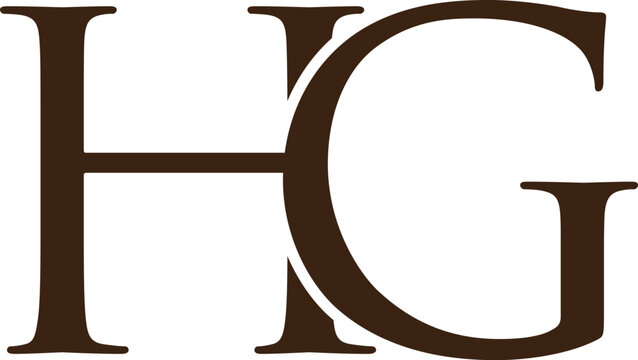 PrintModern hg monogram logo design for branding and identity