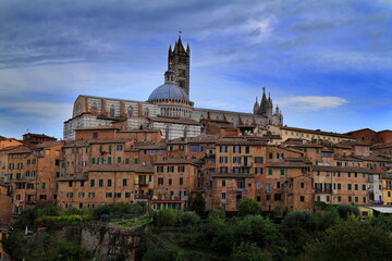 Naklejka premium Siena, medieval town in Tuscany, Italy