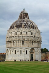 Naklejka premium The Cathedral and The Leaning Tower of Pisa, Tuscany region, Italy.