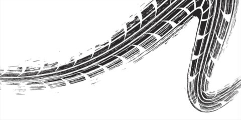 Tire tread marks, wheel textures, tire marks - car racing, motocross, drift, rally, off-road and others. modern © fathor