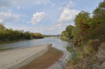 rzeka, linia brzegowa © Jarosaw