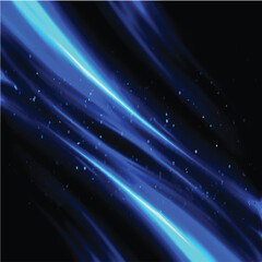 A bright nebula glow illuminates a dark blue galaxy background where stars and constellations create a celestial design across the cosmic night sky of this abstract universe illustration © TANZUM AKTER