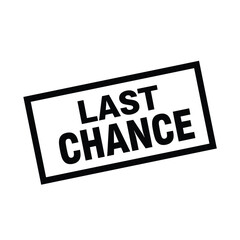 Vector illustration icon black last chance rubber stamp on isolated for design use