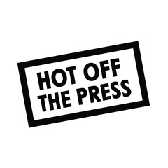 Vector illustration icon hot off the press stamp icon on, news and media symbol
