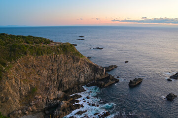 早朝の足摺岬　天狗の鼻　高知県土佐清水市