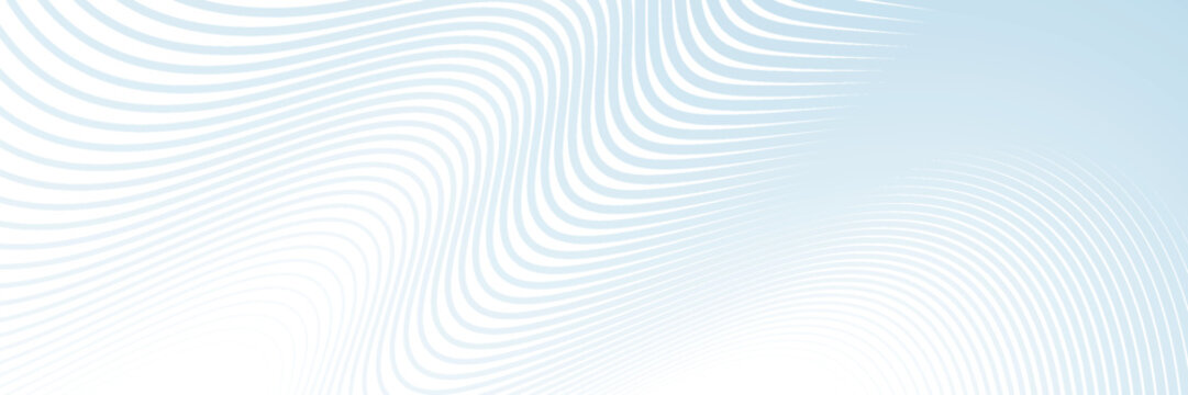 Transparent background with thin wavy pale blue lines.