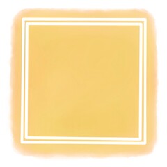 water color yellow square 