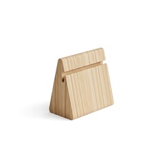 Fototapeta premium An empty brown wooden crate and open timber shipping container isolated on a blank white background with a natural grain texture