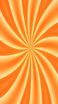 Vibrant Orange and Yellow Swirling Vortex Background Animation.