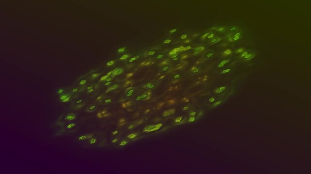 Vibrant abstract motion creates dynamic background display in dark environment.
