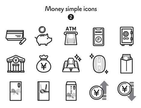 シンプルアイコン集 お金2