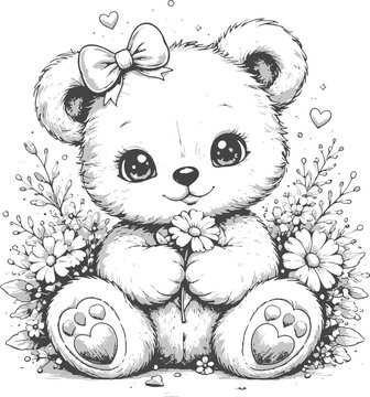 Adobe Illustrator Artwork A cute Taddy Bear