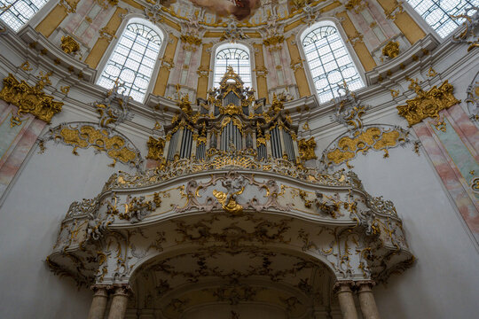 Basilika Maria Himmelfahrt in der Benediktinerabtei Ettal - die Orgel
