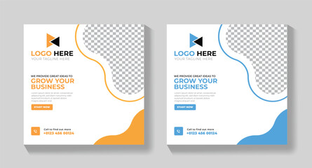  Business Idea Social Media Post Template, Innovative Corporate Business Promotion Layout