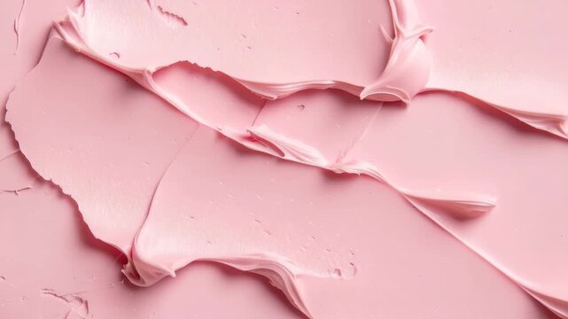 The close-up shows pink clay being manipulated and shaped. The texture and details reveal the softness and flexibility of the clay while it is being prepared for use in creative tasks