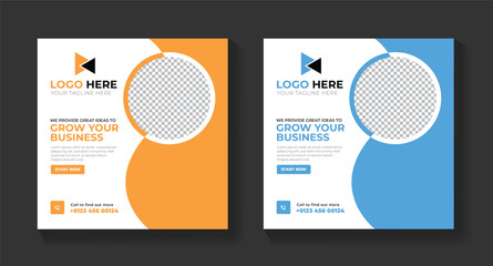  Business Idea Social Media Post Template, Innovative Corporate Business Promotion Layout