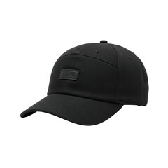 black cap isolated on transparent background 