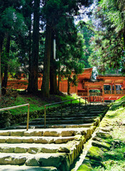 The mountain scenery of Mount Hiei in Japan

