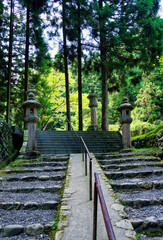 Obraz premium The mountain scenery of Mount Hiei in Japan