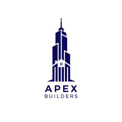 Fototapeta premium Tall Modern Skyscraper Building Architectural Design on an Isolated White Background