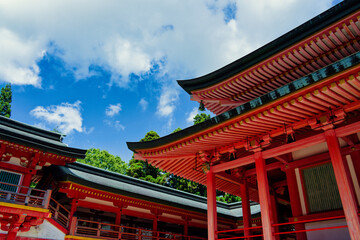The mountain scenery of Mount Hiei in Japan

