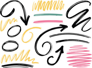 Vector illustration set of abstract sea themed symbols and icons © VectorNest