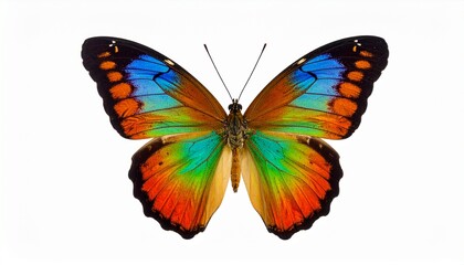 Obraz premium colourful butterfly isolated on white background