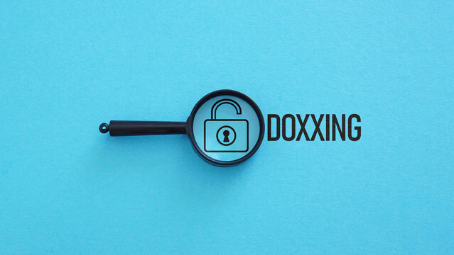 Doxing or doxxing concept with exposed personal data, privacy violation and cyber harassment, online security risk, identity exposure, digital safety and protection against information leaks