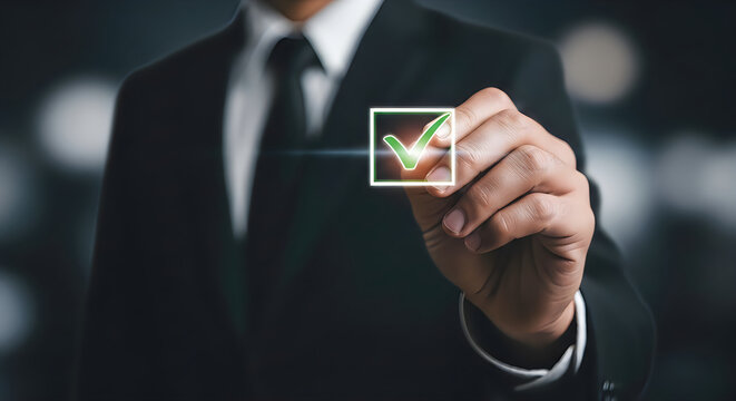 Businessman pointing at a virtual stock chart on a digital screen
